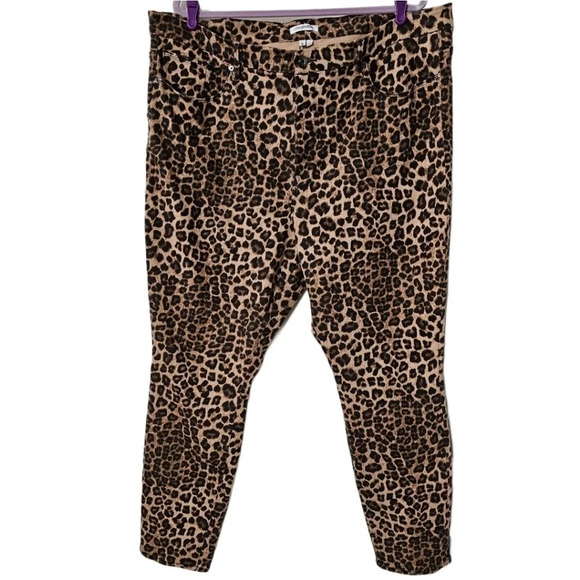 Good American Cheetah Animal Print High Waist Skinny Jeans NWOT - Picture 2 of 8